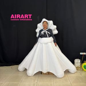 Disfraz Inflable de Flor Noble para Bailar, Disfraz de Falda de Flor Inflable para Actividades de Desfile y Fiesta - Product Image 3