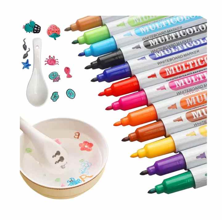 Penne Magiche Doodle 8 Colori - Disegno Ad Acqua Per Vetro, Specchio E Lavagna, Galleggianti E Cancellabili - Foto 6