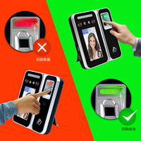 Système de contrôle d'accès Timy TM-AI24F Cloud WIFI avec reconnaissance faciale/empreintes digitales/codes PIN/cartes, écran tactile LCD IPS 4,3 pouces