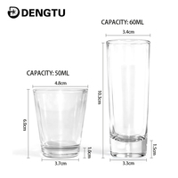 Verres à shot personnalisés avec logo gravé, en vrac, 1 oz, 1,5 oz, pour tequila, whisky, sublimation, pour bar, fête, mariage, vente