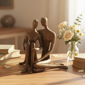 Regalo di Anniversario, Scultura in Ghisa per Coppie, Presente per Giornata Nuziale, Fidanzamento, Natale, Compleanno, San Valentino - Product Image 4