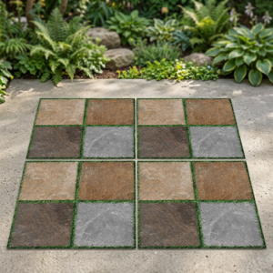 Modern 400x400mm Ceramic Tiles 12mm Thickness Anti-Slip Outdoor Driveway Car Parking Floor Tiles 16x16 - Product Image 1