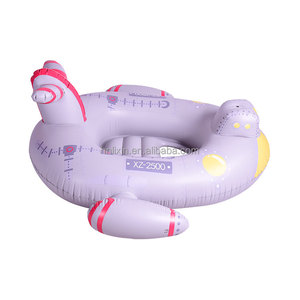 Custom <strong>Plane</strong> Inflatable <strong>Pontoons</strong> Swimming Tube Inflatable Water Float Rider Pool Float With Water Gun Toy for Children - Product Image 4