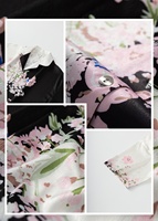 Vente flash - Robe de pyjama à fleurs d'été en polyester, vêtements de nuit pour femmes, sexy