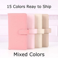 Yihe Best Selling 15-Colored Litchi Leather Loose Fly Leaf for A6 Ring Binder with Card Budget-Friendly Option