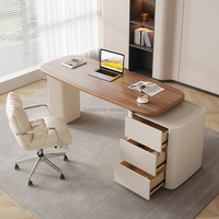 Bureau d'ordinateur de luxe pour patron, en panneaux de haute densité, avec tiroir en MDF, table de toilette pour chambre à coucher