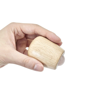 Rodillo de Masaje de Jade Aventurina en Forma de Copa, Herramientas de <span class=keywords><strong>Guasha</strong></span> de Madera para Cuello y Rostro con Función Musical - Product Image 6