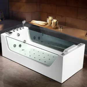 1 person home indoor hot and cold water spa whirlpool massage bathtub for hotel