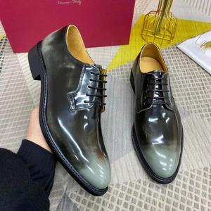 Chaussures en cuir pour homme, sculptées à la main, à bout rond, de haute qualité, pour mariage et soirée, au style britannique élégant - Product Image 4
