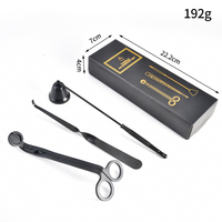Vente en gros de ciseaux à mèche pour bougies domestiques Hanview avec un bel emballage Options de couleur noir/argent/or/or rose