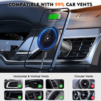 Chargeur sans fil 3 1 Charge rapide Support de téléphone portable pour voiture Multi-fonction Type-C Entrée 18W Puissance de sortie Prise standard américaine