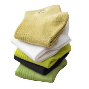 Women's Avocado Green Ankle Socks 5 Pairs Breathable Sweat Absorbing Japanese Style Summer Casual Socks - Product Image 5