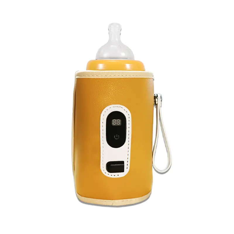 Baby Zuigflessen Warmer Usb Verwarming Constante Temperatuur Lederen Draagbare Usb Babyfles Warmer Voor Baby