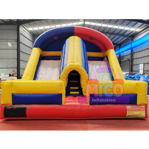 Prix d'usine Toboggan gonflable commercial en PVC à double piste et château combiné, Toboggan gonflable à double piste pour enfants - Product Image 6