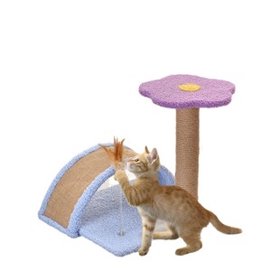 Blumen förmiger Katzen kriech rahmen Niedlich Ein kleiner Kratz baum Sisal säule Haustier bedarf Katze Interaktives Spielzeug. - Product Image 1