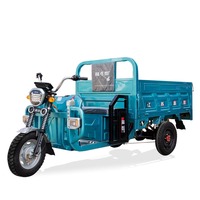 Tricycle électrique motorisé 60V pour le transport de marchandises, modèle 2024, pour adultes, utilisation urbaine, autonomie de 50 km