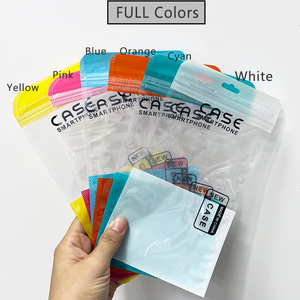 Bolsa de polietileno transparente de celofán transparente, bolsas con cierre de cremallera para móvil de colores completos de plástico opp - Product Image 6