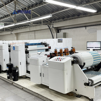 Mesin Cetak Flexo Inline 6 Warna dengan Pengering IR, Cold Stamping, Roll to Roll, dan Slitting untuk Kertas, Aluminium Foil, dan Label Perekat