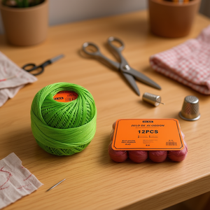 ด้ายเย็บผ้าอิลัน คอตตอน เบอร์ 12 สี 22 - Product Image 2