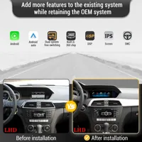 Autoradio Android 14 8,8 pouces pour Mercedes Benz Classe C W204 S204 2011-2015, BT Carplay, Qualcomm Snapdragon 680, écran d'unité principale