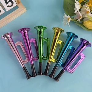 Electroplated Color Plastic <b>Party</b> Horn Toy Mini Trumpet Noisemaker For Sports Game Birthday <b>Party</b> <b>Carnival</b> Cheering Props - Product Image 4