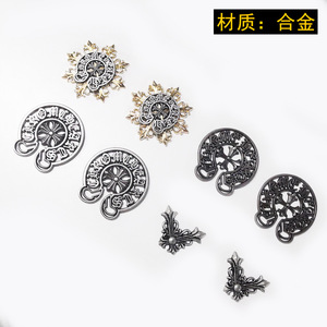 <span class=keywords><strong>Funda</strong></span> Celimi Cross para teléfono con decoración metálica para <span class=keywords><strong>iPhone</strong></span>, estilo retro punk, accesorio artesanal de resina - Product Image 4