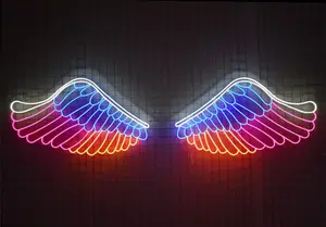 Aile d'ange à LED personnalisée Éclairage de Noël extérieur Lumières de fête Centre commercial Fête Mariage Décoration Paysage Lumières