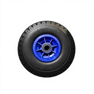 Nouvelle roue de brouette/chariot à main avec <span class=keywords><strong>pneu</strong></span> plein anti-crevaison en PU 260*85, jante en acier colorée 3.00-4 (260x75) de rechange - Product Image 1