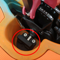 Boucle rotative fixe en plastique pour fixation de pédale de propulsion, pièces de rechange, accessoires de kayak