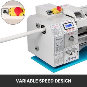 Máy Tiện Kim Loại 1100W, Máy Tiện CNC Mini Tốc Độ Biến Thiên - Product Image 4