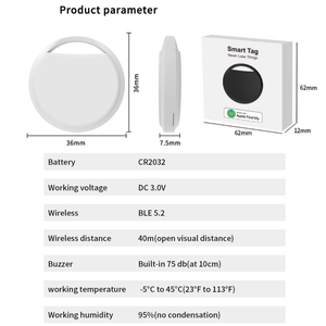 Etiqueta Inteligente con Logotipo Personalizado, MFi Find My, Dispositivo Antipérdida Inalámbrico, Localizador GPS Mini para Mascotas, Buscador de Llaves - Product Image 5