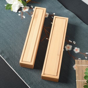 Caja de incienso de bambú, soporte de madera para varillas, estuche de almacenamiento hecho a mano para embalaje general, tamaño personalizable - Product Image 2