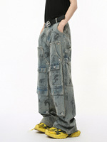 Pantalon en jean slim fit pour homme Alp Yoke, style montagne, en denim, avec coutures, pantalon suisse, vente en gros