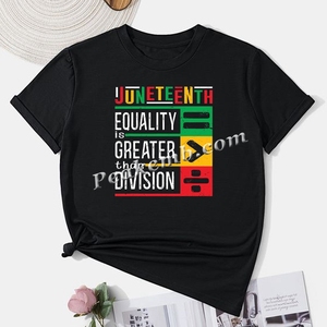 Diseño de transferencia de calor personalizado JUNETEENTH EQUALITY GREATER DIVISION Durable y lavable Impermeable Impreso para DTF - Product Image 3