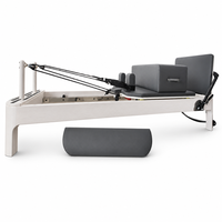 Cama Deslizante de Cinco Piezas para Ejercicios de Yoga y Fisicoculturismo, Cama de Madera para Pilates Reformer