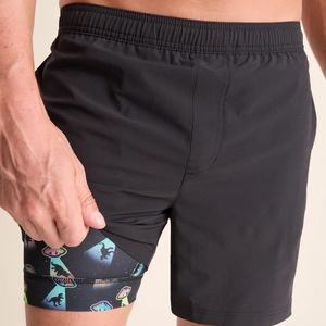 Shorts de course athlétiques de compression pour hommes, taille 3 pouces, pour l'entraînement sportif et les activités actives, adaptés aux hommes et aux femmes enceintes - Product Image 3