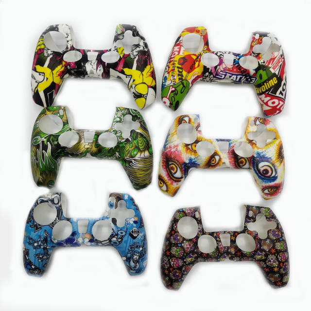 Colorful Controller Silicone Case Skin Protective Cover for PS5 Controller Case Skin