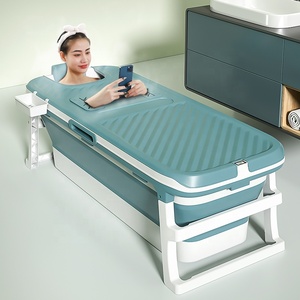 2023 Hot Sale New Design Large 150CM <strong>Portable</strong> Foldable <strong>Bathtub</strong> for Adults Plastic Drop Shipping Folding <strong>Bathtub</strong> - Product Image 1