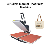 Presse à chaud magnétique double station manuelle de haute qualité 40*60cm pour l'impression par sublimation sur T-shirts et vêtements