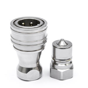 1/4 ''ISO7241-B KZF en acier inoxydable <span class=keywords><strong>hydraulique</strong></span> raccord à dégagement rapide filetage femelle raccord <span class=keywords><strong>hydraulique</strong></span> plus rapide - Product Image 5