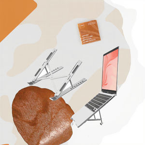 Support de tablette PC pliable et réglable en aluminium XOWO, support portable en métal, modèle LH-08, compatible avec MacBook pour une utilisation sur bureau - Product Image 3