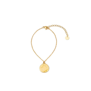 Stainless Steel <b>Bracelet</b> <b>Gold</b> Coin Pendant <b>Adjustable</b> Chain Women's Jewelry Classic Style Gift - Product Image 2