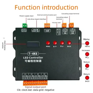 ตัวควบคุมไฟ <span class=keywords><strong>LED</strong></span> แบบตั้งโปรแกรมได้สำหรับแถบไฟอัจฉริยะสีสันสดใสและจอแสดงผลกล่องไฟโฆษณา พร้อมเอฟเฟกต์แสงแบบไดนามิก - Product Image 3
