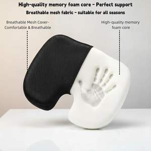 Coussin de siège en gel en forme de U, mousse à mémoire de forme, rafraîchissant et respirant pour chaise de bureau, siège de voiture, maison, soulagement des douleurs du coccyx et du dos, soutien lombaire - Product Image 2