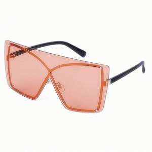 Lunettes de soleil carrées grandes tailles UV400 tendance 2020 pour femmes, lunettes de soleil métalliques pour hommes, lunettes de soleil à verre unique - Product Image 6