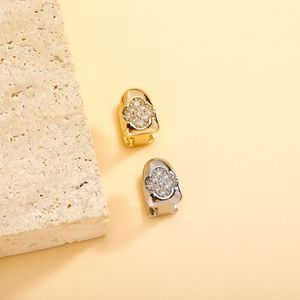 Nuovo Grillz Hip-hop con Zircone a Forma di Trifoglio Verde per Costume di Halloween da Uomo - Product Image 6
