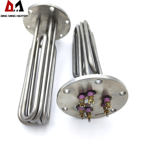 Bộ Phận Làm Nóng Dầu Điện Mặt Bích Công Nghiệp Bằng Thép Không Gỉ 6kw 9kw 12kw 18kw 24kw Nồi Hơi Máy Đun Nước Ngâm - Product Image 4