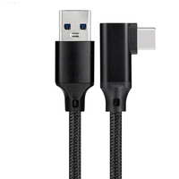 Kabel Data JMAX VR untuk Quest 2 Cepat 10Gbps 60W 3A Tipe-C 3.2 Male USB 3.2 Male Gen 1 Berlapis Nilon