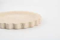 Nouveau plateau rond en travertin ondulé, matériau en résine durable, design moderne et solide, assiette pour servir des fruits, des gâteaux