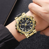 Montres de sport pour hommes SKMEI 2499, double affichage analogique-numérique, LED, quartz électronique, étanches, grandes montres-bracelets, Relogio Masculino